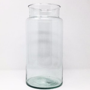 Tall Recycled Glass Vase by Garden Trading