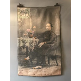 Tea Lady Paper Sheet Wall Hanging by Window Dressing The Soul