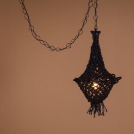 Macrame Light Fixture by CollardManson