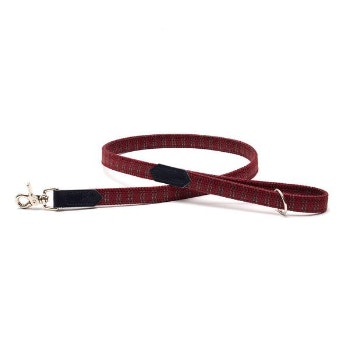 Red Raver Reflective Classic Dog Lead by Hiro + Wolf