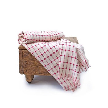 Red Check Tanzanian Cloth by From Afar