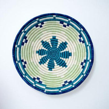 Rwandan Cornflower Bowl Basket by From Afar