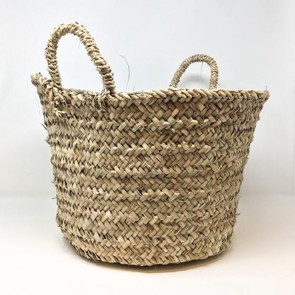 Small Handmade Palm Leaf Basket by Musango Ideas