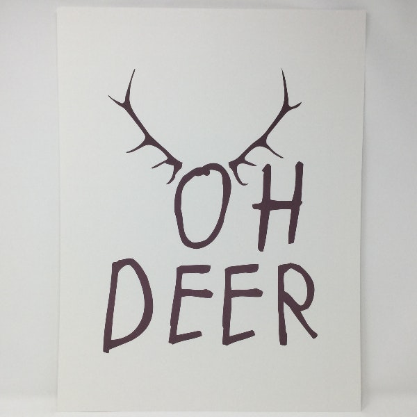Oh Deer Print by Tutti & Co