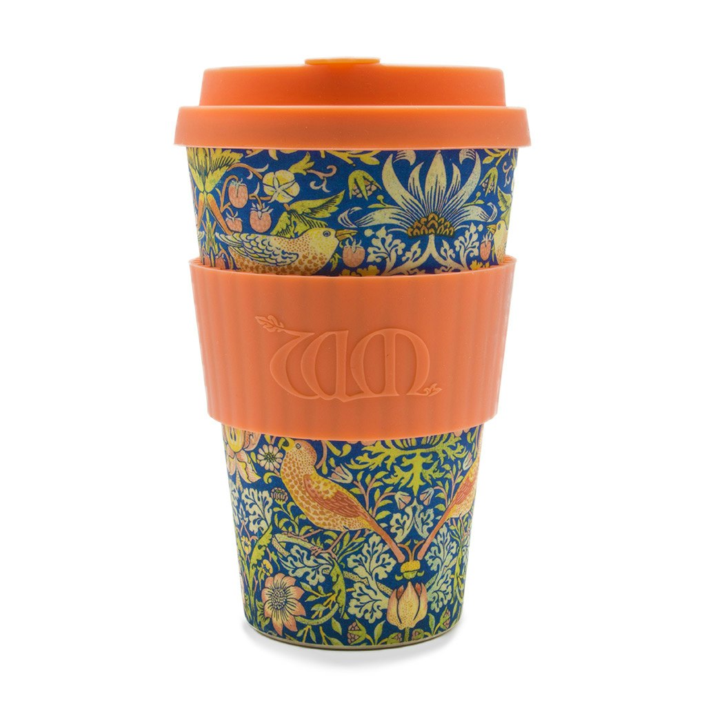William Morris Thief Reusable Bamboo Coffee Cup 14oz by Ecoffee Cup