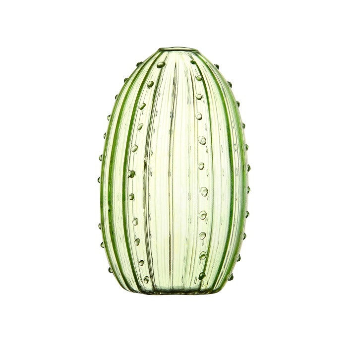 Rounded Glass Cactus Vase by & Amsterdam