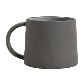Grey Stoneware Mug by CollardManson