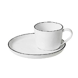 Small Salt Cup with Saucer by Broste Copenhagen