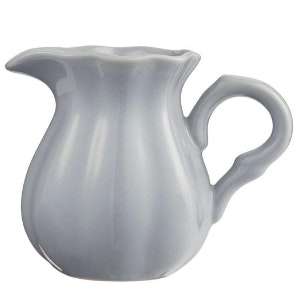 Grey Ribbed Jug by Ib Laursen