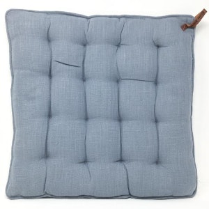 Blue Cotton Seat Pad by Cozy Living