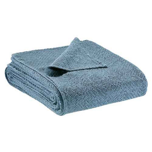Indigo Vivaraise Ava Stonewashed Throw by Vivaraise