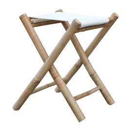 Bamboo Folding Stool by Chic Antique