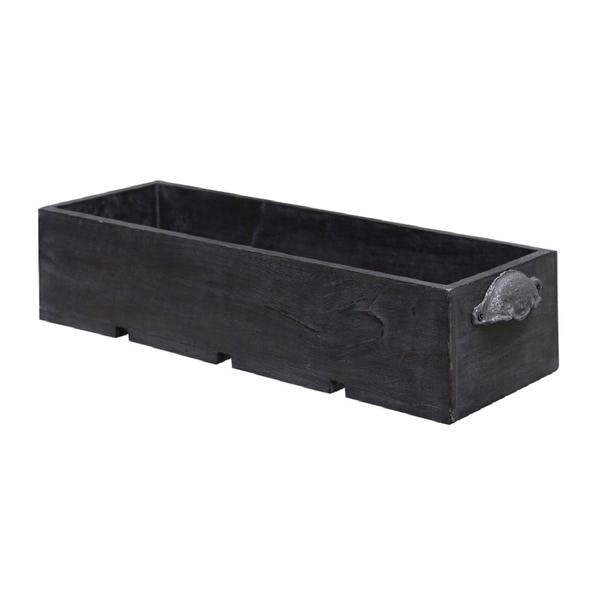 Grey Wooden Storage Box by Chic Antique