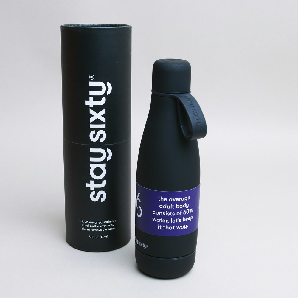 Black Water Bottle by Stay Sixty