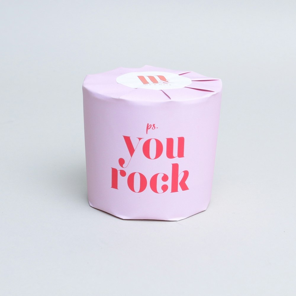 Handmade PS You Rock Candle by Me&Mats