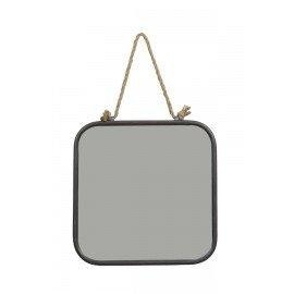 Medium Square Rope Handle Zinc Mirror by Light & Living