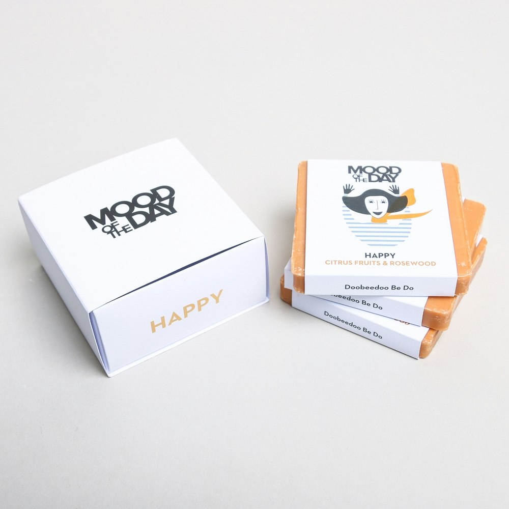 Set Of 3 Mood Of The Day LUCKY Boxed Soap by The Cool Project