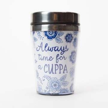 Blue Willow Travel Mug by Sass & Belle
