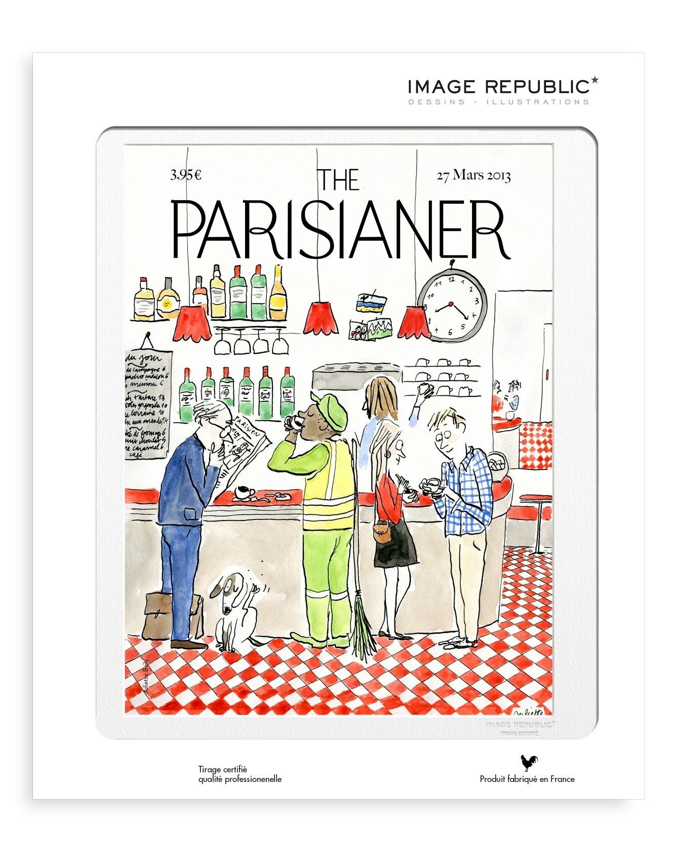 N 22 The Parisianer Bailly Print by