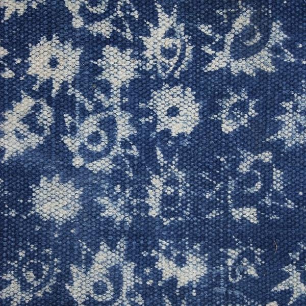 Indian Indigo Standard Block Printed 85 Cm X 160 Cm Rug Eyes by Artisans & Adventurers
