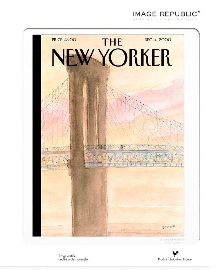 The New Yorker 55 Sempe Way To Brooklyn 2000 Print by