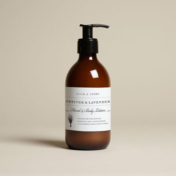 Vetiver Lavender Hand Body Lotion by Plum & Ashby