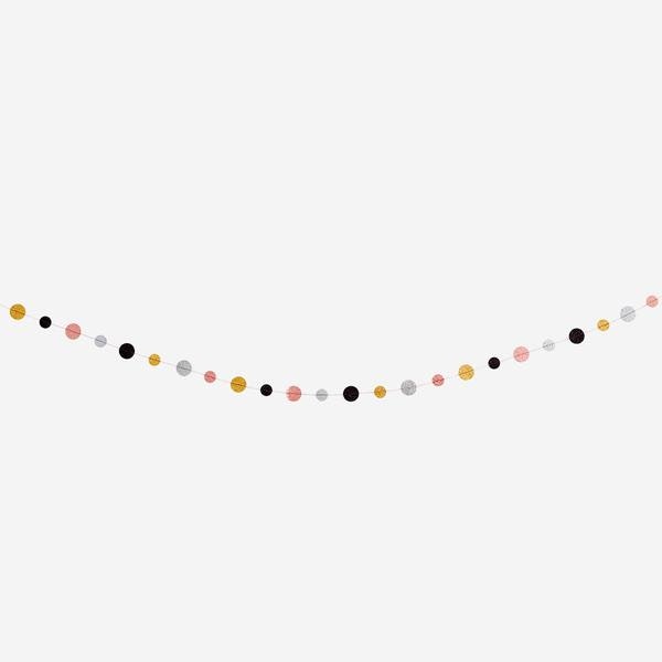Coloured Glitter Paper Garland by Madam Stoltz