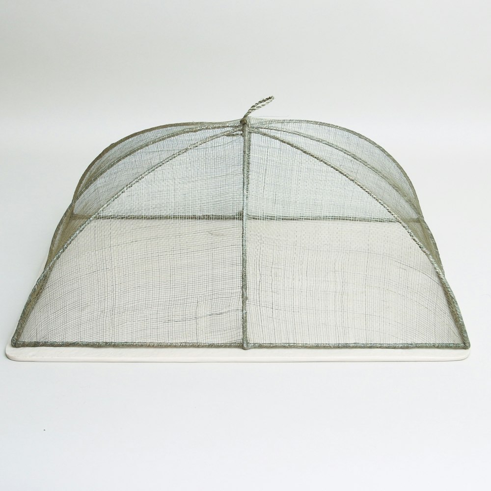 Large Fiorira Linen Abaca Food Cover by