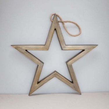 Antique Hanging Brass Star by Tutti & Co