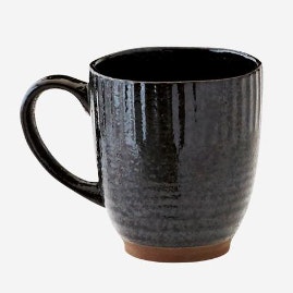 Black Stoneware Mug by Madam Stoltz