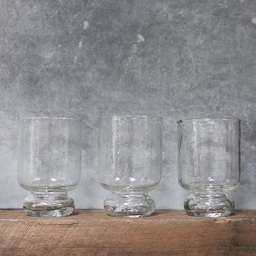 Hammered Glass Tumbler by Nkuku
