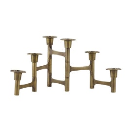 Candlestand Move W 6 Cups In Brass by House Doctor