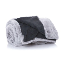 Grey Faux Fur Ski Blanket by J18