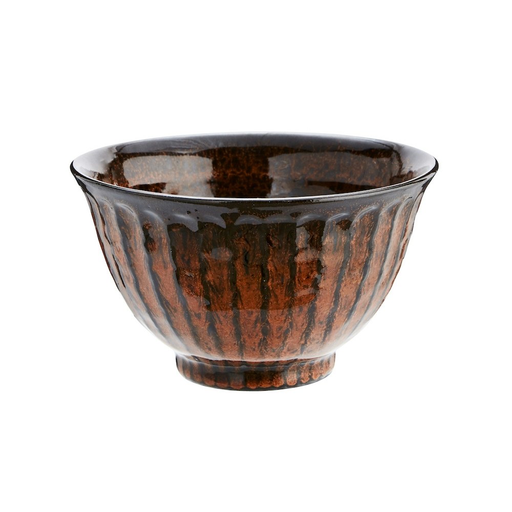 Deep Orange Stoneware Bowl by Madam Stoltz