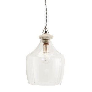 Glass Ceiling Lamp by Madam Stoltz