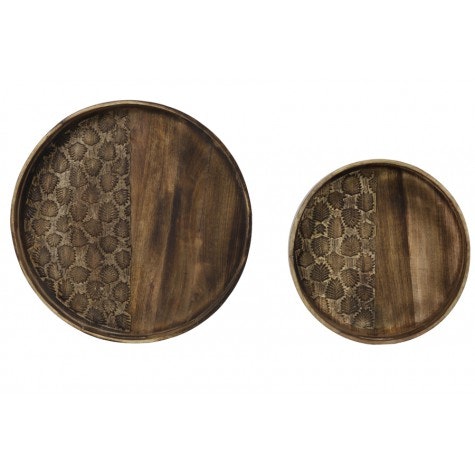 Carved & Burnt Wooden Large by Distinctly Living