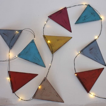 Multi Coloured Bunting Lights by