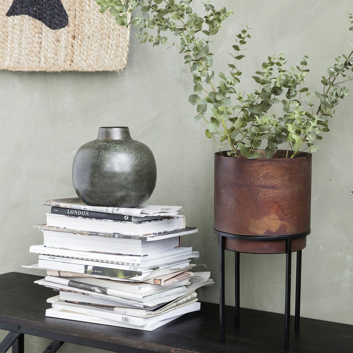 38 Cm Rust Nian Planter by House Doctor