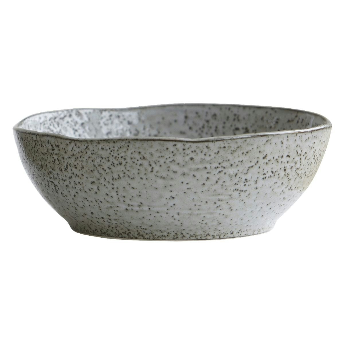 Grey Blue Rustic Serving Bowl by House Doctor