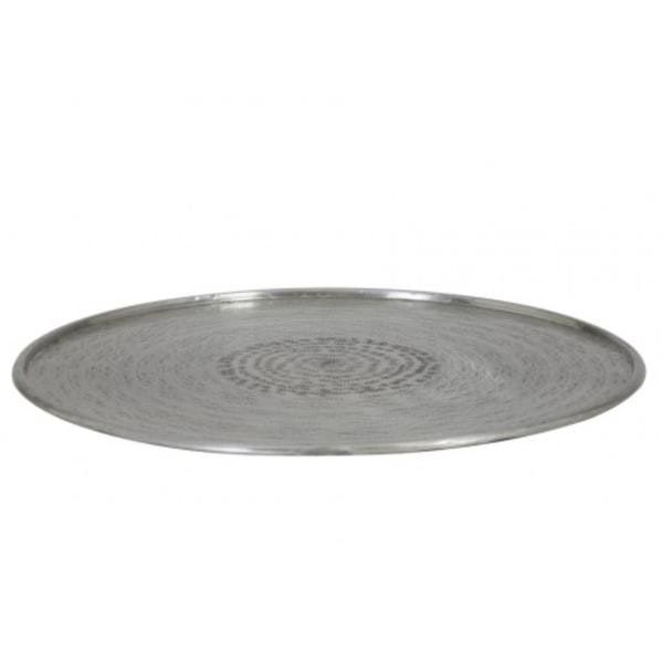 Silver Embossed Platter by Light & Living