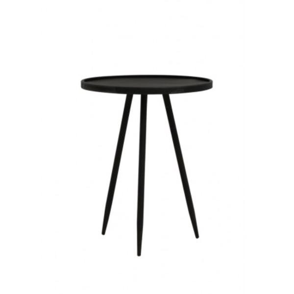 Matt Black Side Table 39 5 Cm by Light & Living