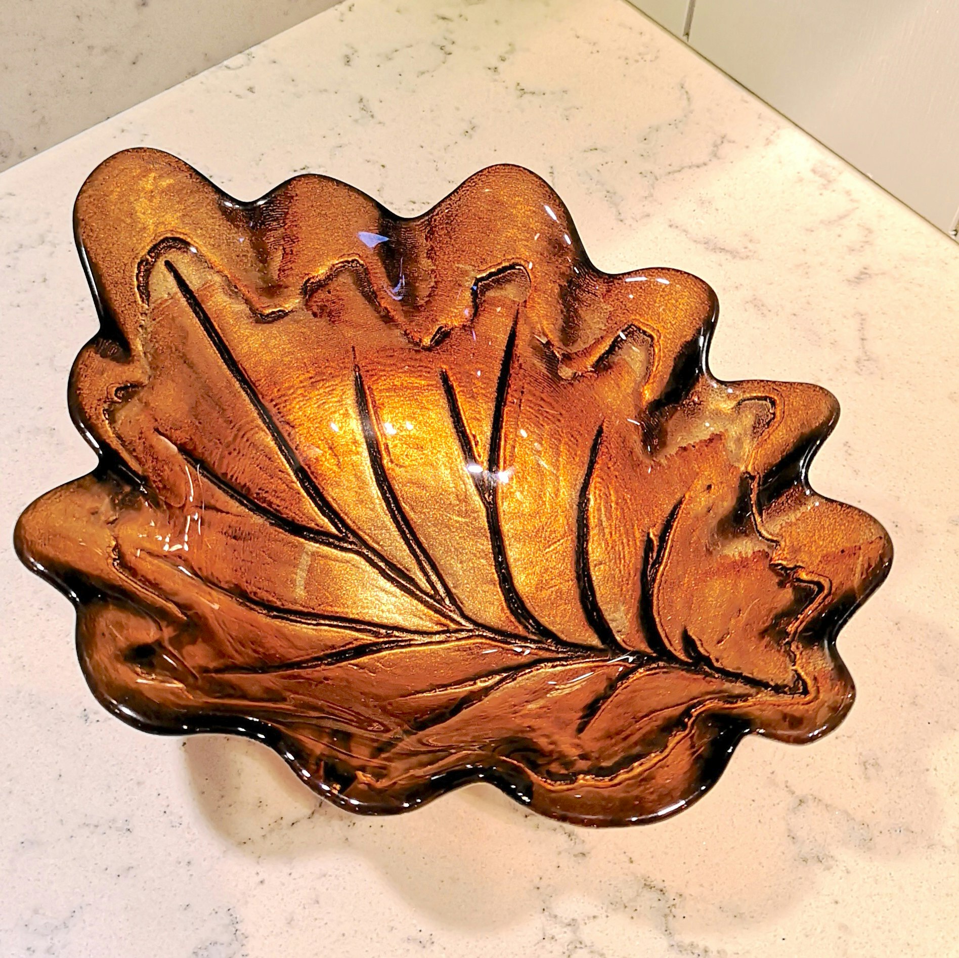 Glass Leaf Bowl by Distinctly Living