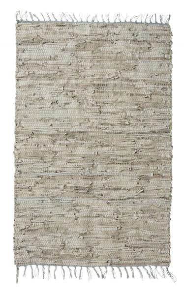 Cloudy Grey Leather Carpet by Nordal