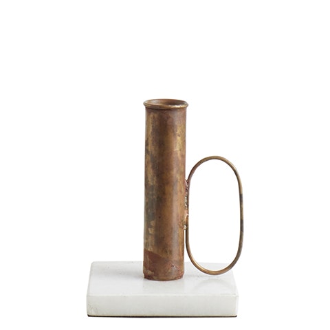 Marble & Iron Candle Stick by Distinctly Living