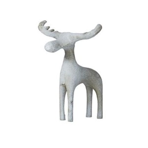 Small White Moose Decoration by Wikholm Form