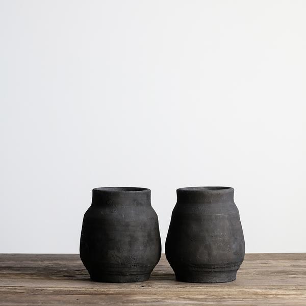 Black In Clay Small Handmade Hero Pot by Tell Me More