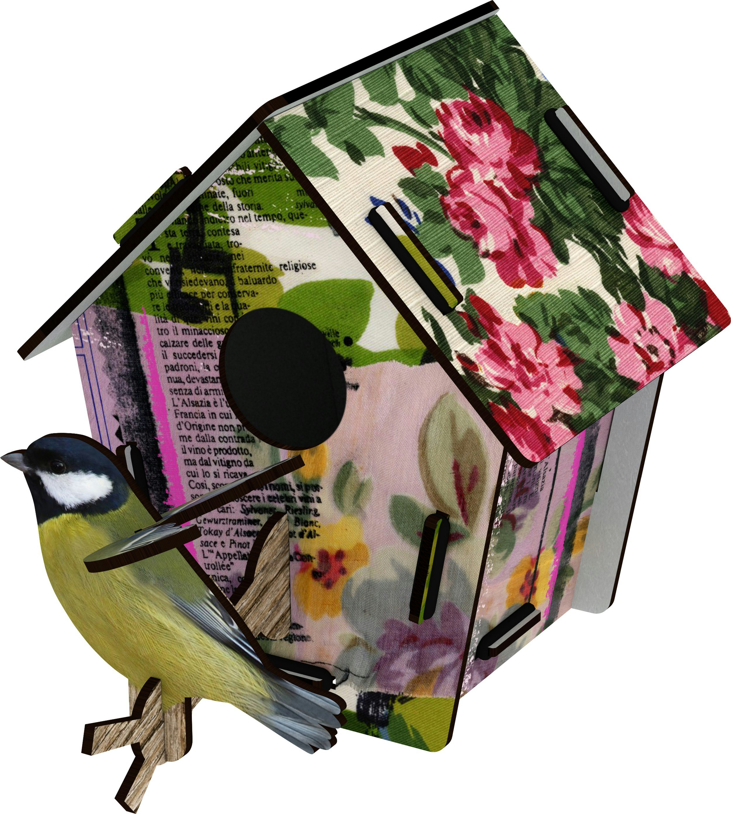First Love Rose Decorative Bird House by Miho Unexpected Things