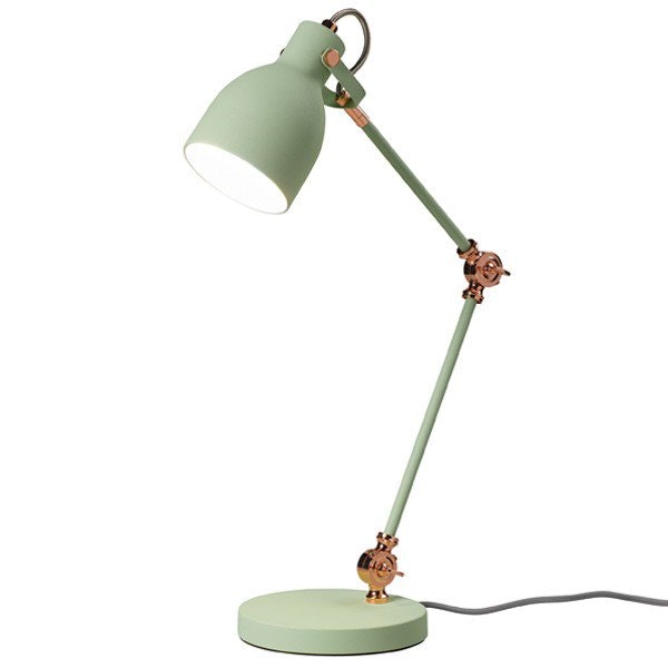 Swedish Green Wild Wood Task Desk Lamp by Wild & Wolf