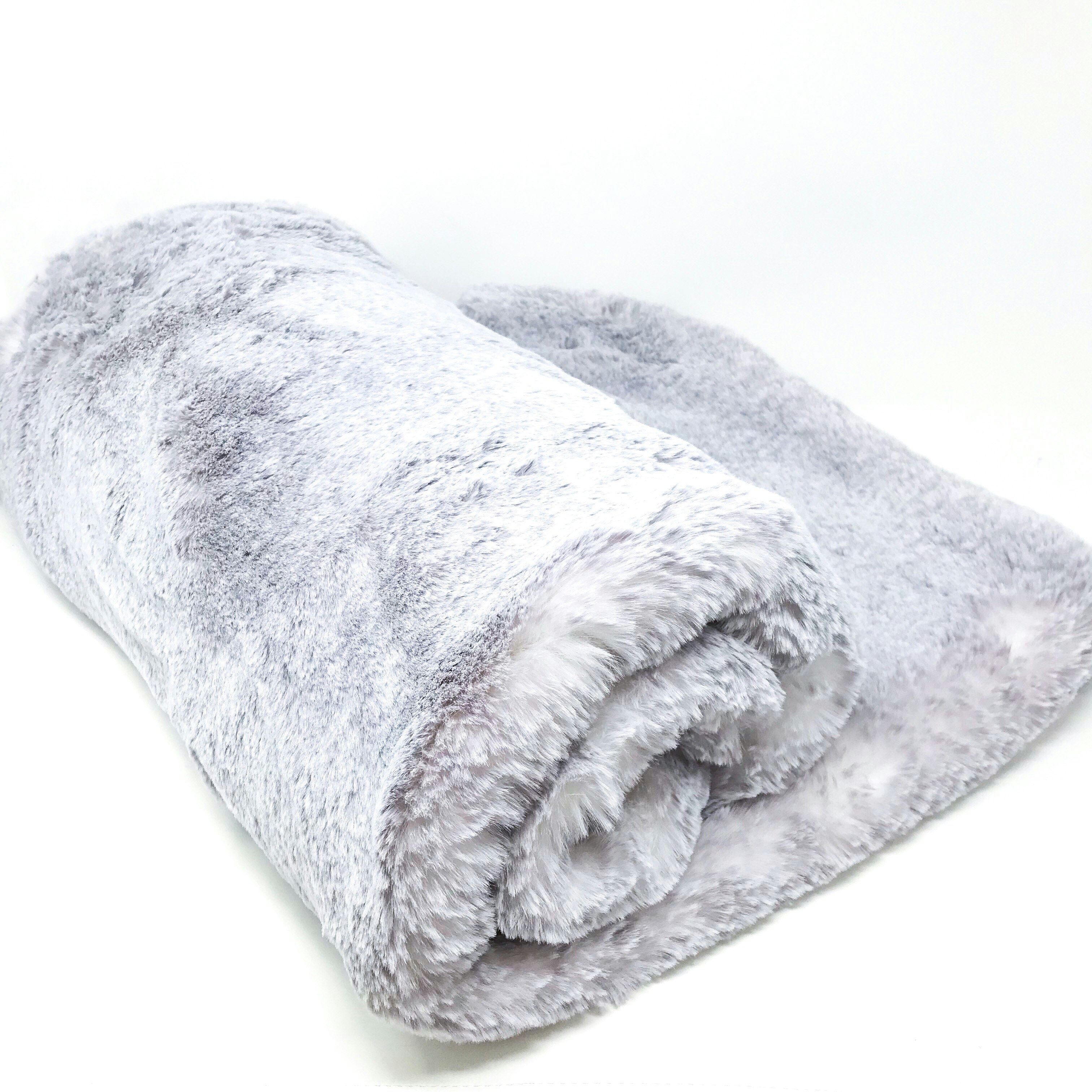 Frost Cloud Faux Fur Comforter by Helen Moore