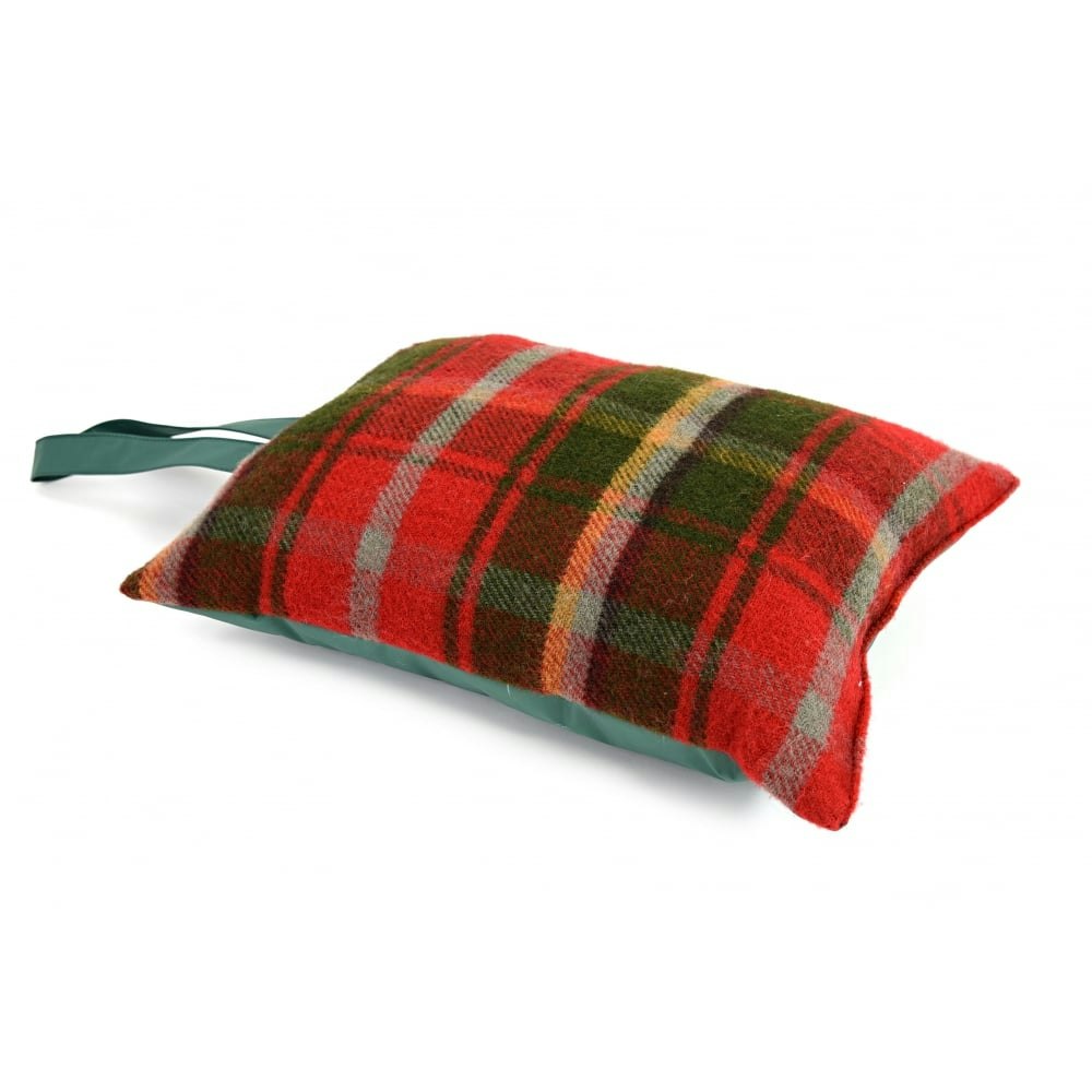 Dark Maple & Bottle Green Garden Kneeler Cushion by Tweedmill